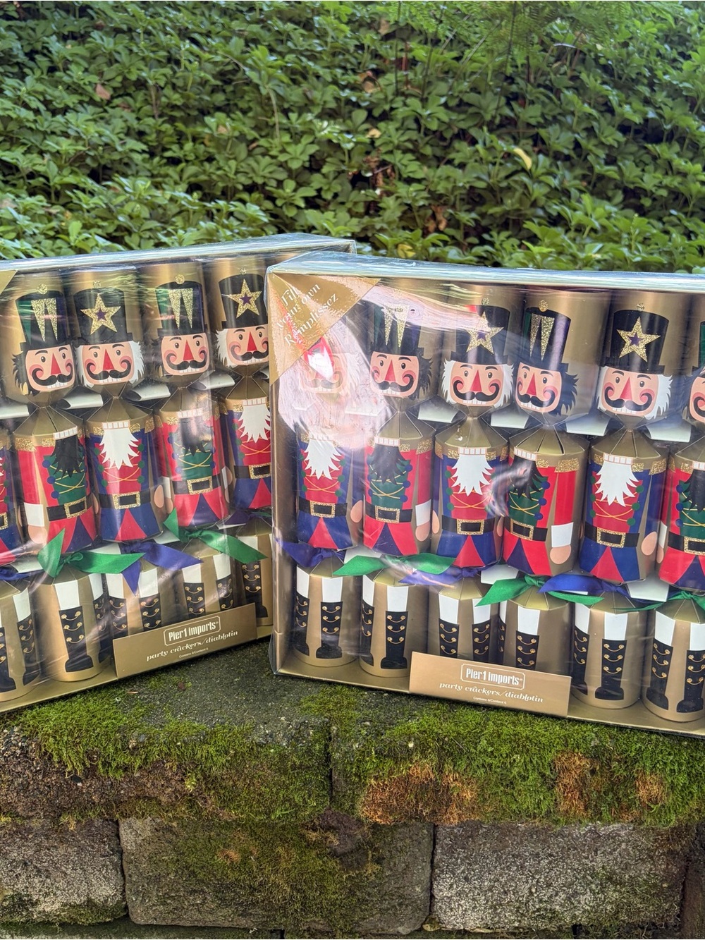 Set of 2 NEW Boxes Pier 1 Imports Nutcracker Fill Your Own Christmas Crackers 12